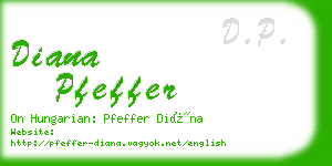 diana pfeffer business card
